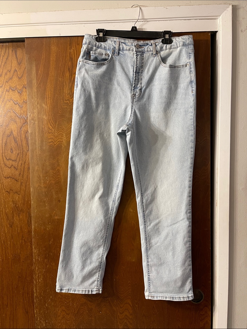 Frye Light Blue Straight-Leg Jeans